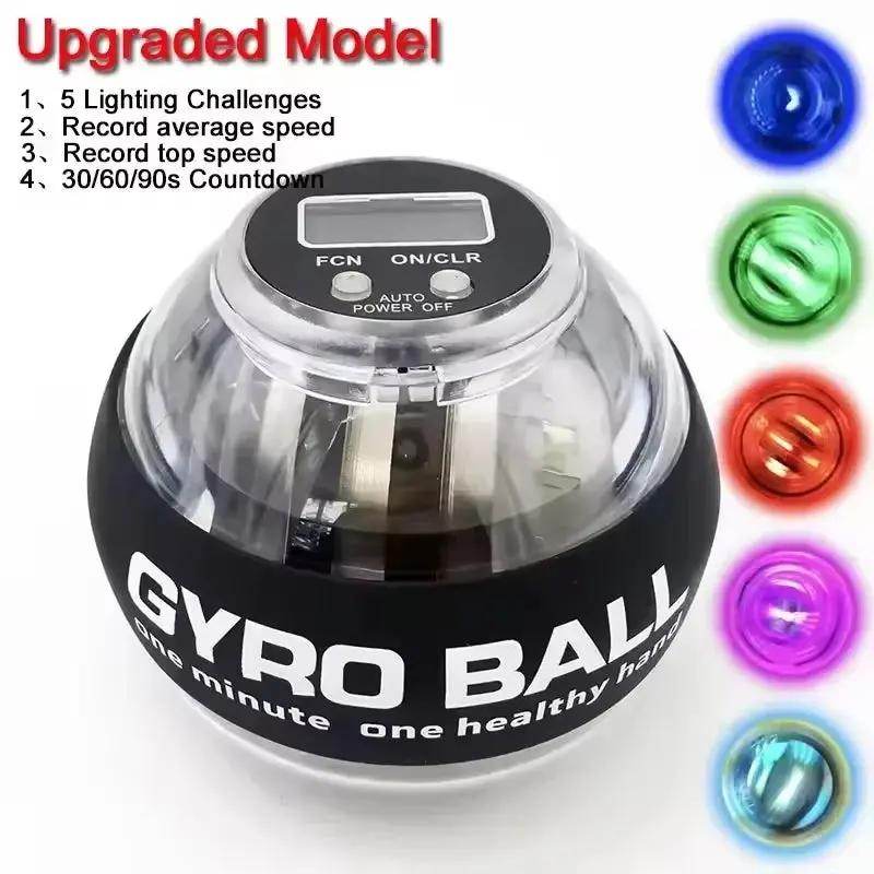 Enhance Your Strength with the New LED Gyro Power Ball Trainer - Real-Time Speed and Maximum Performance Arm Exerciser - Creatique