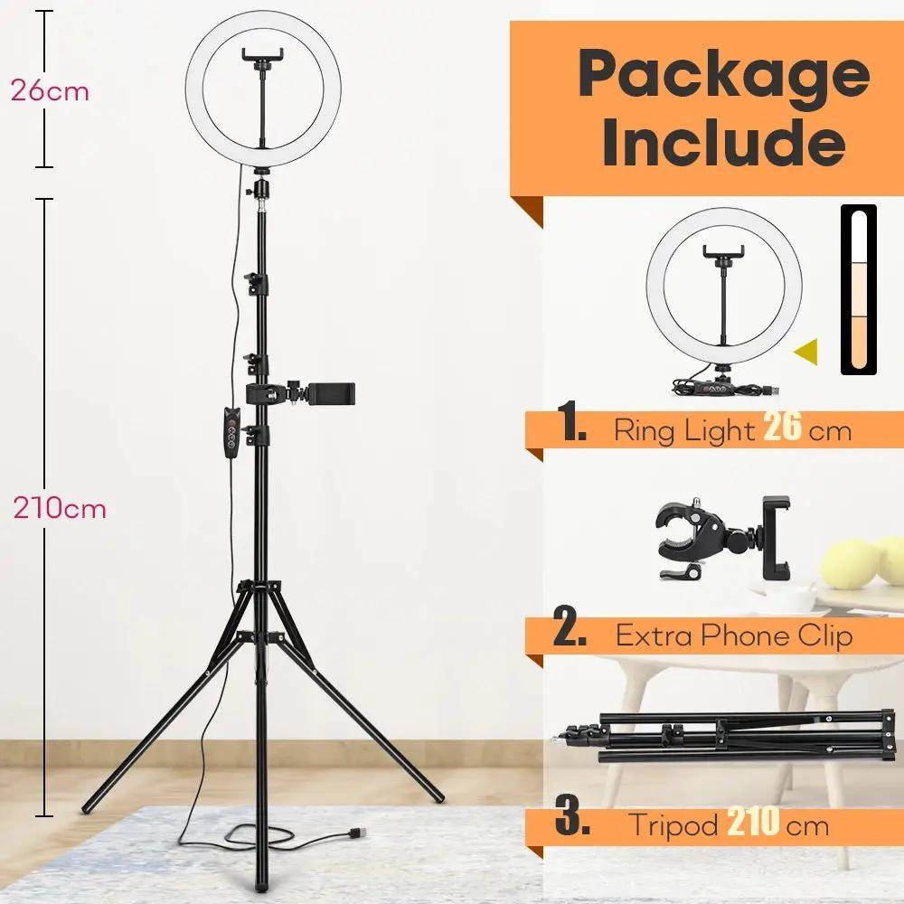 Ultimate Tripod with LED Ring Light for Stunning Selfies & Professional Photography – Perfect for YouTube Live Streaming! - Creatique