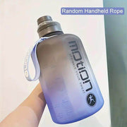 Gradient Color Sports Water Bottle – Large Capacity with Handle – Durable Frosted Plastic - Creatique