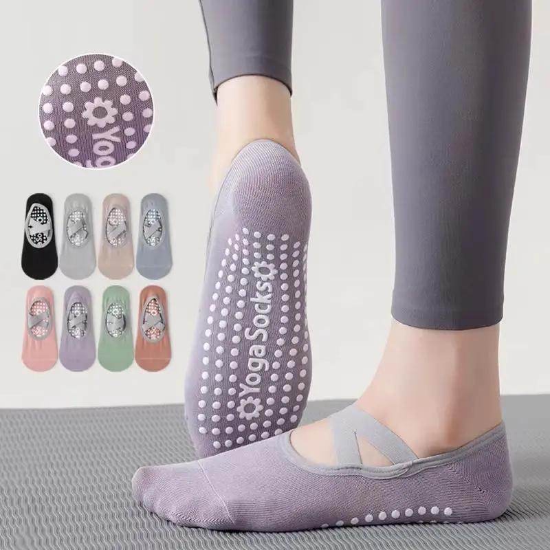 Non-Slip Breathable Yoga Socks for Women - Silicone Bandage Pilates & Dance Fitness Cotton Socks - Creatique