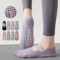 Non-Slip Breathable Yoga Socks for Women - Silicone Bandage Pilates & Dance Fitness Cotton Socks - Creatique