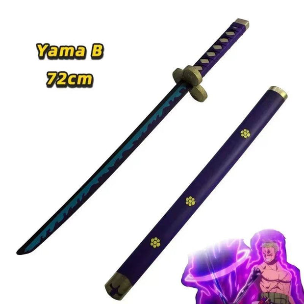 72cm Roronoa Zoro Katana Sword - High-Quality PU Replica for Anime Cosplay and Role Playing, Perfect Gift for Samurai Fans - Creatique
