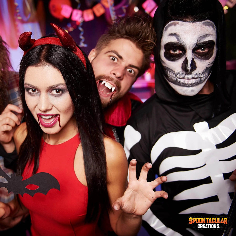 36 Pcs Halloween Makeup Kit,Halloween Family Makeup Set Face Painting Kit with with Zombie Green Ooze,Fake Blood Costume and More for Vampire Cosplay - Creatique