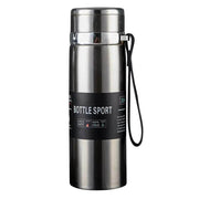 1L Insulated Stainless Steel Water Bottle with Handle - Perfect for Hot & Cold Drinks On-the-Go - Creatique