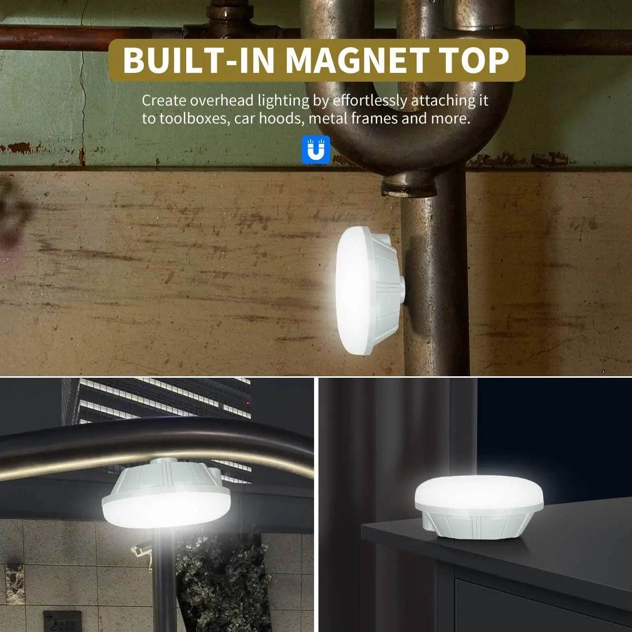 4Pcs Rechargeable Flashlights,Portable Battery Charger Li-On Battery Charger for Headlamps Battery for Camping Hiking Outdoor (Small) - Creatique