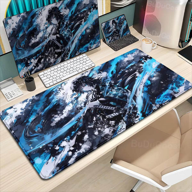 XXL Demon Slayer Kochou Shinobu Mousepad - Premium Lock Edge Gaming Mouse Pad for Ultimate Comfort & Control - Creatique