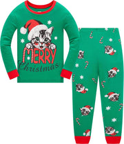 Little Boys Girls Christmas Pajamas Sets for Toddler 100% Cotton Dinosaur Starry Sleepwear Long Sleeve 2 Pcs Kids Clothes Pjs - Creatique