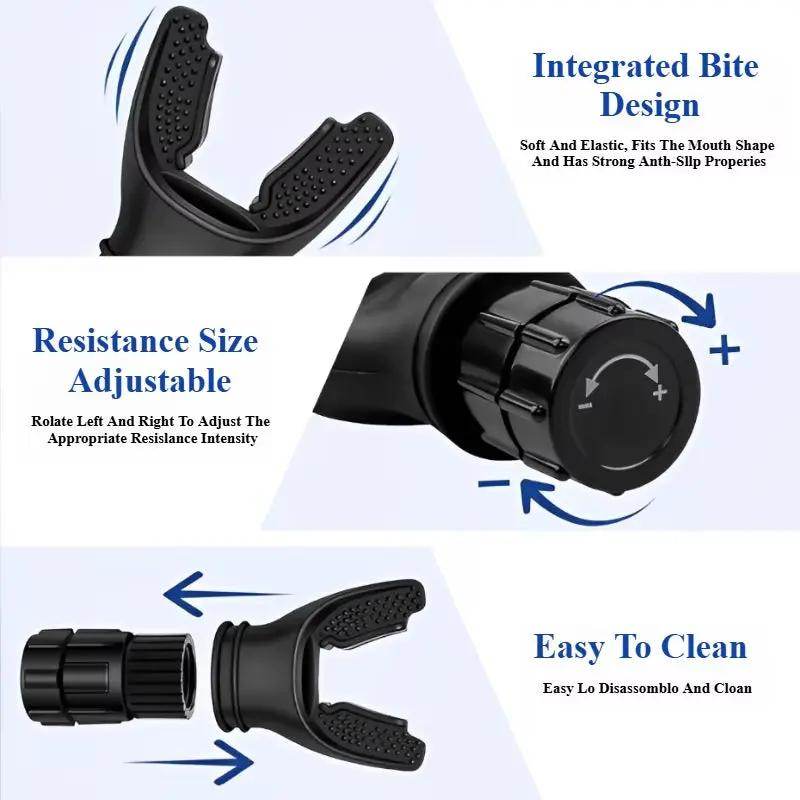 Revolutionary Portable Breathing Trainer - Boost Lung Capacity & Endurance with Adjustable Resistance - Creatique