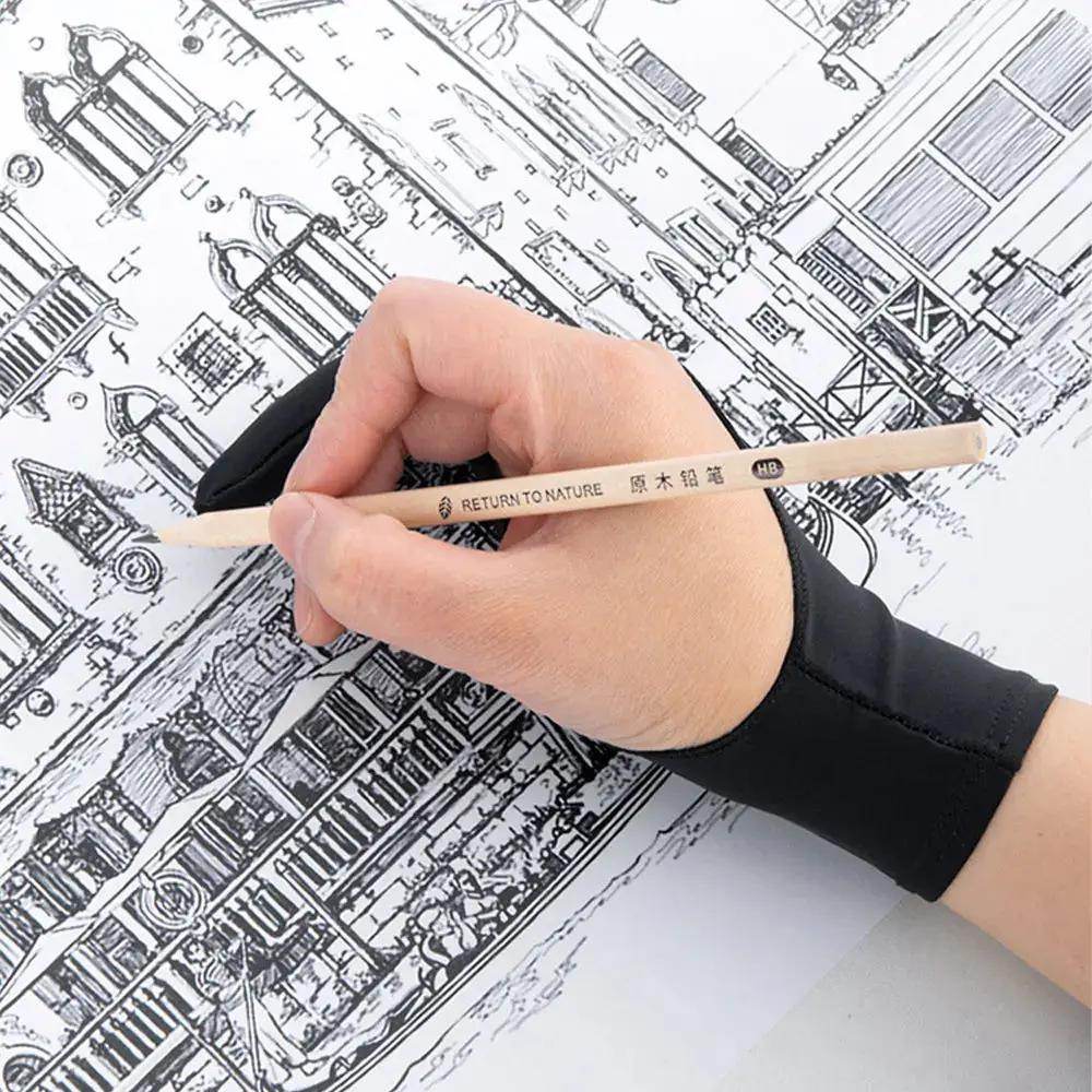 Anti-Touch Two-Finger Hand Painting Gloves Oil Painting Art Supplies Tablet Digital Board Screen Touch Drawing Anti-Fouling - Creatique