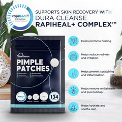 Hydrocolloid Pimple Patches (134 Count) - Blemish Spot Covers for Face - Creatique