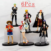 One Piece Figure Theater Edition - Film Red Action Figures: Robin, Zoro, Luffy, Nami, Sanji & Uta Collectible Toy Set - Creatique
