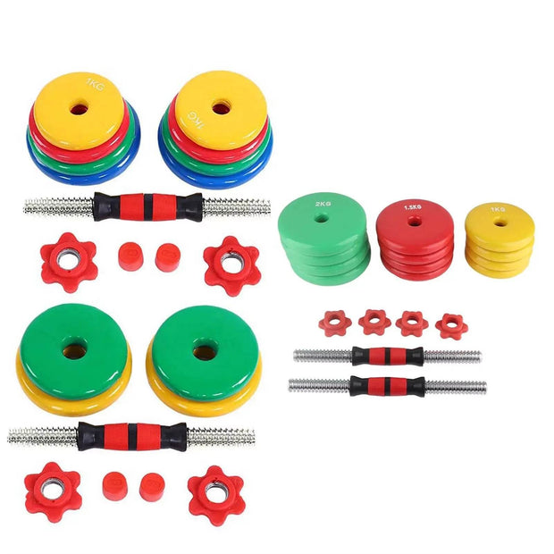 Transform Your Home Workouts with Vibrant Non-Slip Grip Dumbbells - Customizable Weights for Ultimate Flexibility! - Creatique