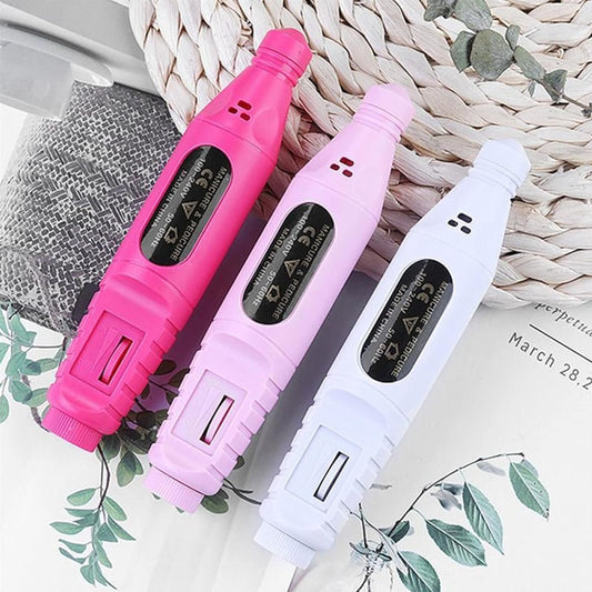 Professional electric nail drill machine with multiple bits for manicure and pedicure
