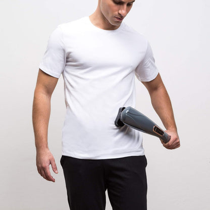 6-head electric body massager with vibrating nodes for deep tissue muscle relief