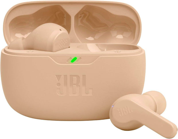 Vibe Beam True Wireless Headphones - Black, Small & Go 3: Portable Speaker with Bluetooth, Built-In Battery, Waterproof and Dustproof Feature - Pink - Creatique