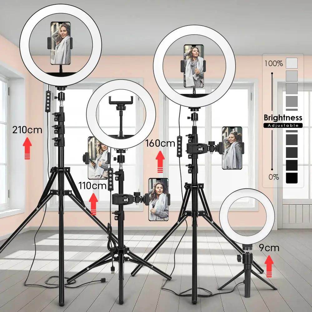Ultimate Tripod with LED Ring Light for Stunning Selfies & Professional Photography – Perfect for YouTube Live Streaming! - Creatique