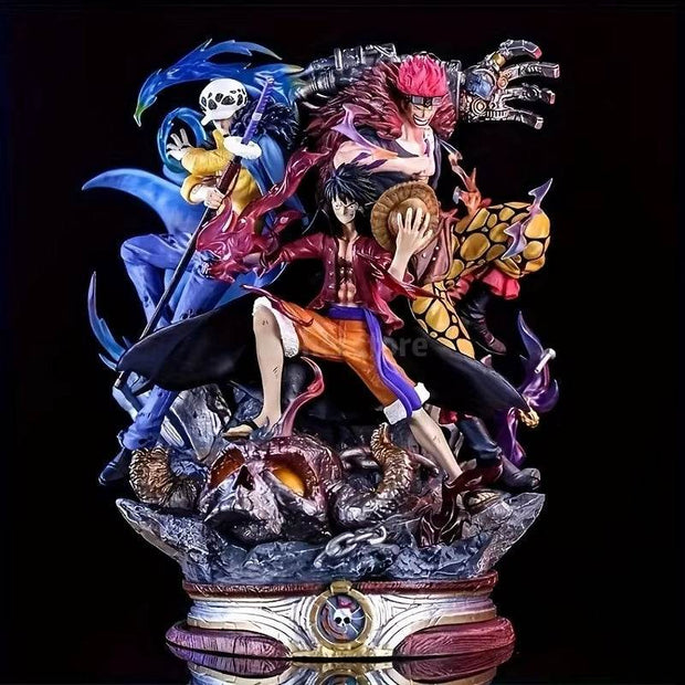 20cm One Piece Supernova Captains Figures - Luffy, Kid & Law Battle of Onigashima Collectible Models & Gift Toys - Creatique