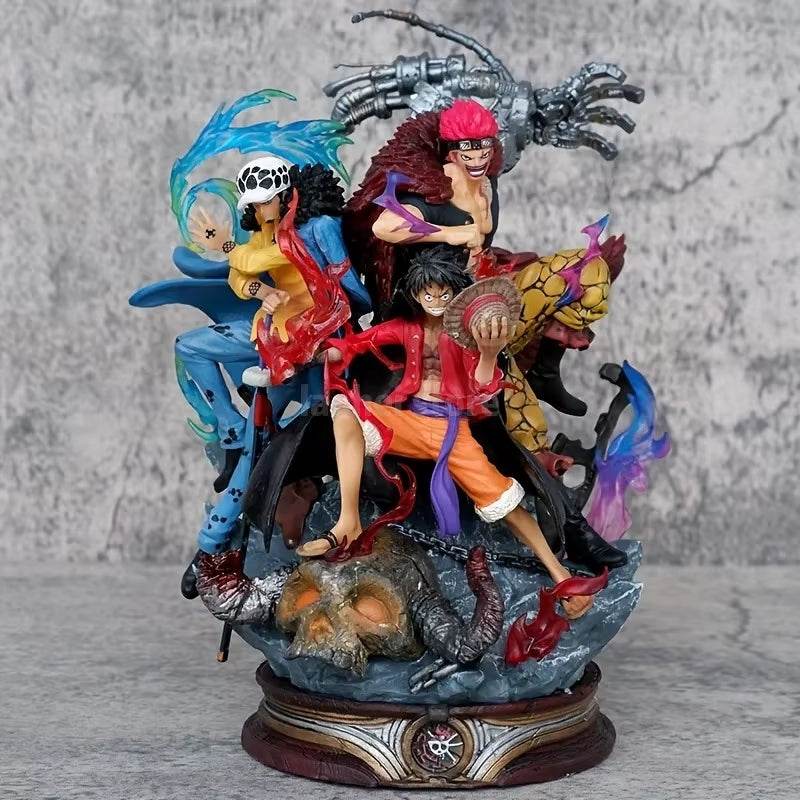 20cm One Piece Supernova Captains Figures - Luffy, Kid & Law Battle of Onigashima Collectible Models & Gift Toys - Creatique