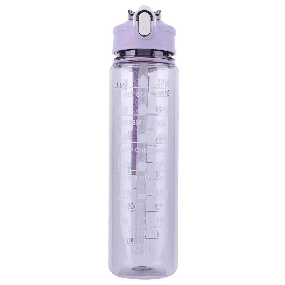 Stay Hydrated in Style: 800ml Leakproof Sports Water Bottle with Straw & Handle - Perfect for Boys and Girls on the Go! - Creatique