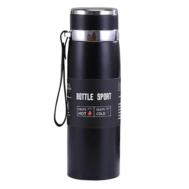 Premium 1000ml Insulated Thermal Water Bottle - Double Wall Vacuum Flask with Handle for Hot & Cold Drinks - Perfect for Outdoor Sports - Creatique