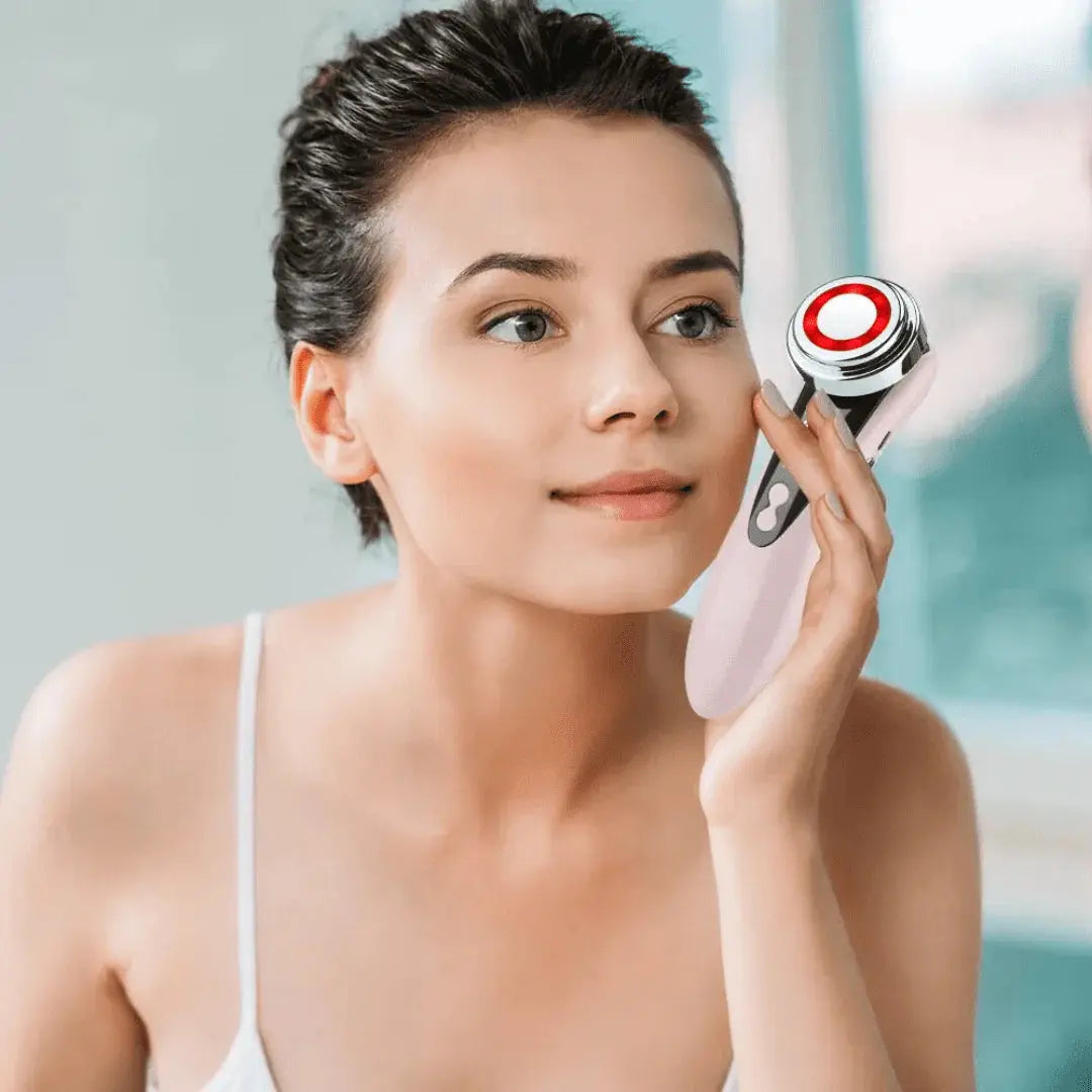 7-in-1 multifunctional facial massager with interchangeable heads for complete skincare