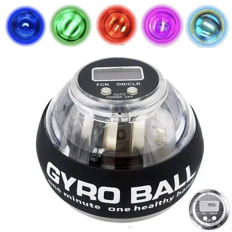 Enhance Your Strength with the New LED Gyro Power Ball Trainer - Real-Time Speed and Maximum Performance Arm Exerciser - Creatique