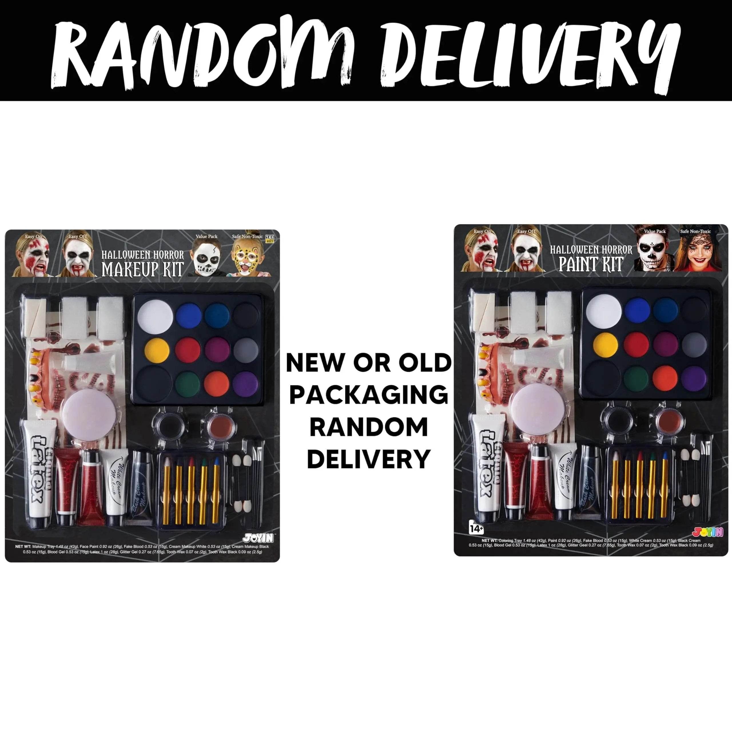 36 Pcs Halloween Makeup Kit,Halloween Family Makeup Set Face Painting Kit with with Zombie Green Ooze,Fake Blood Costume and More for Vampire Cosplay - Creatique