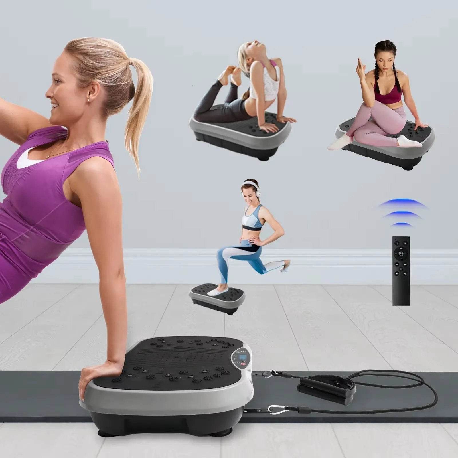 Revolutionary Vibration Plate Exercise Machine for Ultimate Fat Burning & Body Toning - Portable Home Fitness Solution! - Creatique