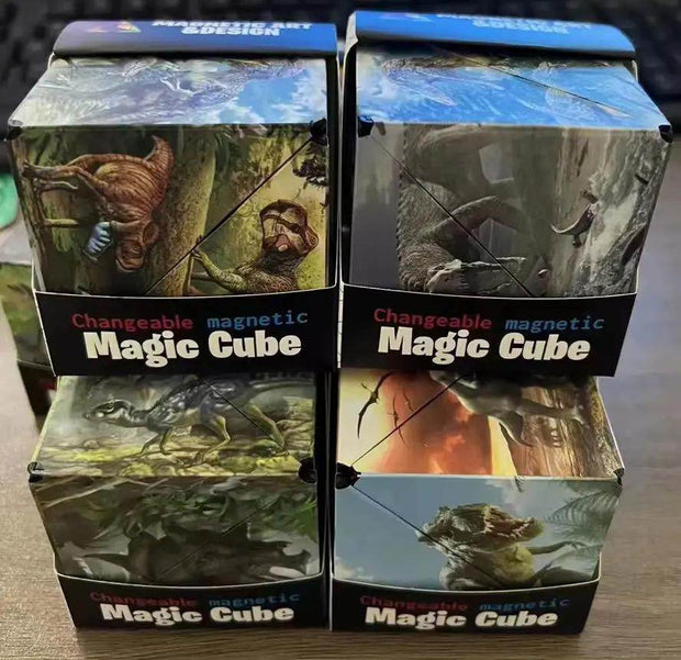 Magic Infinite Cosmic Cube Shasibo Cubes Magnetic Changeable Cubes Magnetic Cubes Magnet Fidget Antistres Flip Cubic Puzzle Toys - Creatique