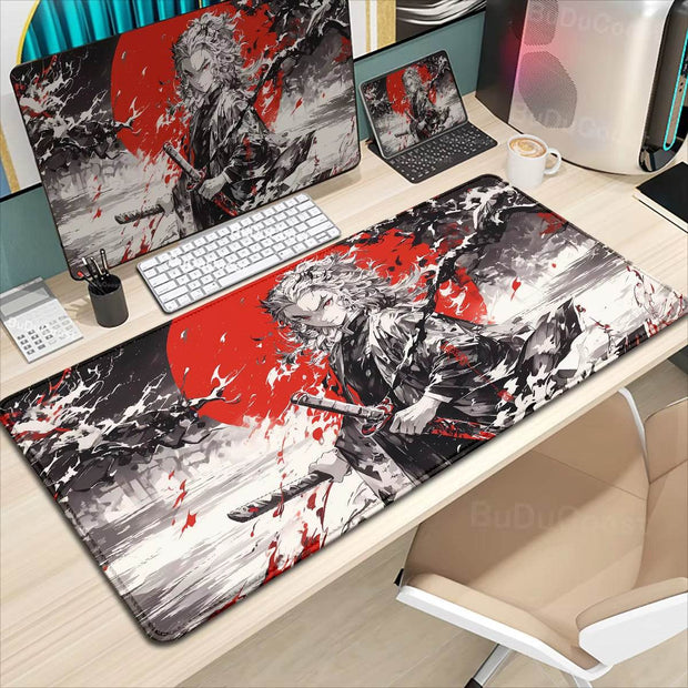 XXL Demon Slayer Kochou Shinobu Mousepad - Premium Lock Edge Gaming Mouse Pad for Ultimate Comfort & Control - Creatique