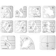 Free Motion Quilting Templates – 11Pcs Sampler Set - Creatique