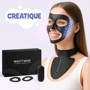 At-Home LED Face & Neck Mask | 7-Color Red + Near-Infrared Light Therapy - Creatique