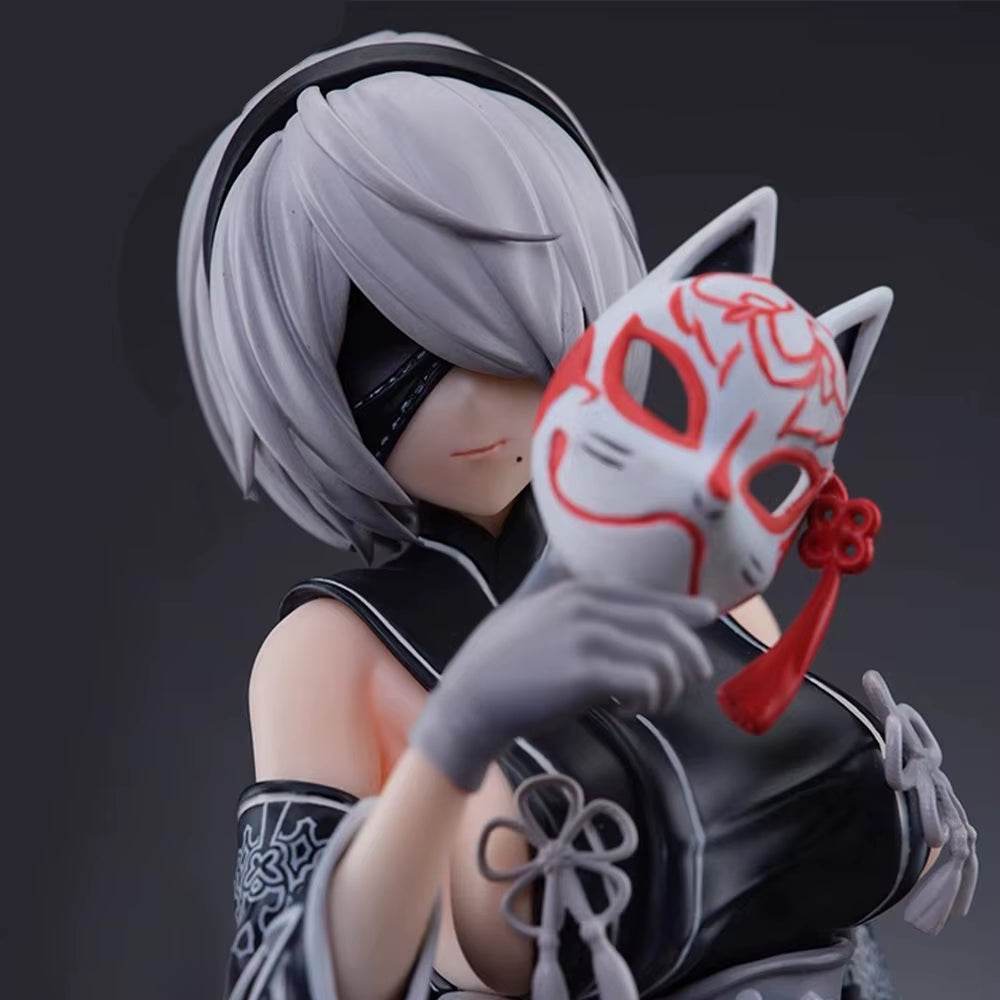 Nier Automata Action Figures – A2 and 2B Collectible Figures in Elegant Kimono Style - Creatique