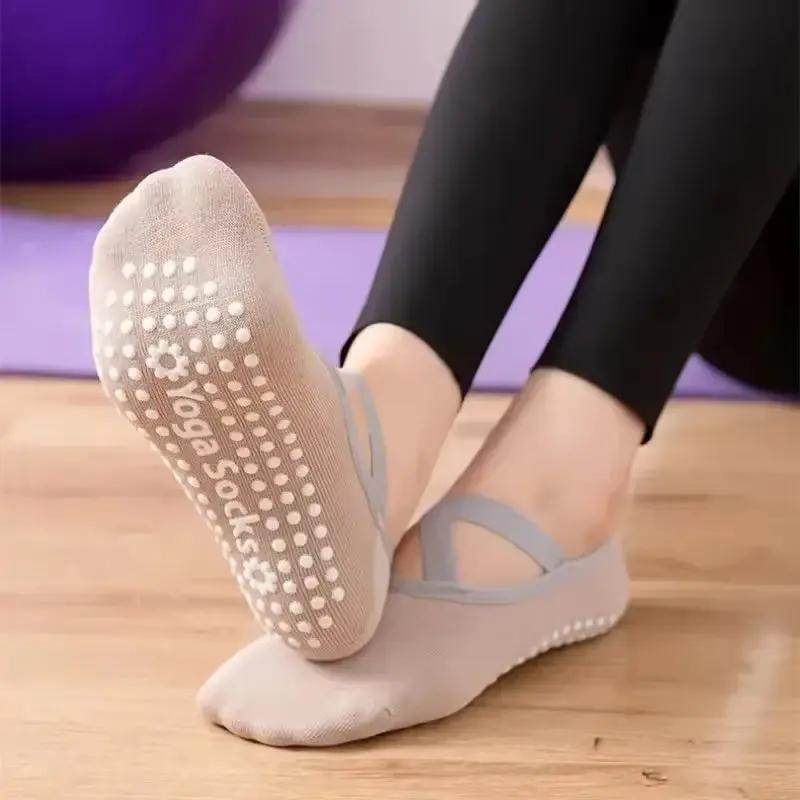 Non-Slip Breathable Yoga Socks for Women - Silicone Bandage Pilates & Dance Fitness Cotton Socks - Creatique