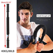 Transform Your Upper Body Strength with the Ultimate 40KG Heavy Duty Spring Chest Power Twister - Creatique