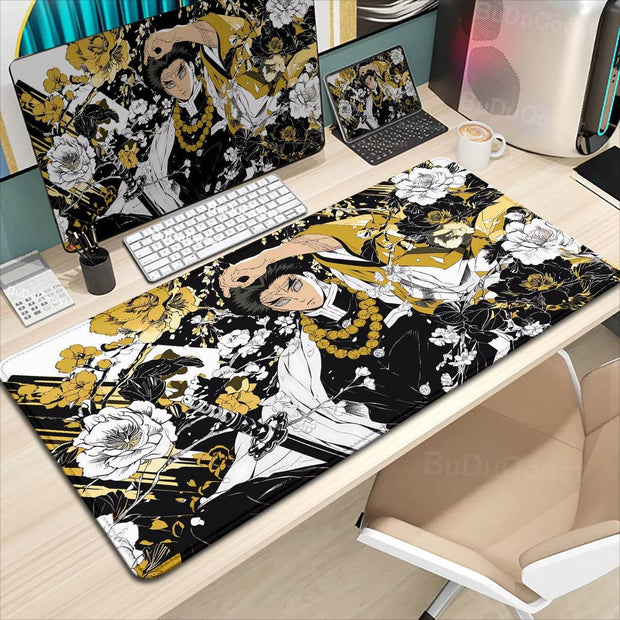 XXL Demon Slayer Kochou Shinobu Mousepad - Premium Lock Edge Gaming Mouse Pad for Ultimate Comfort & Control - Creatique
