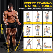 Pilates Equipment, Portable Pilates Bar Kit with Resistance Bands, Professional Adjustable Heavy Duty Squat Workout Equipment for Men, Home Gym Muscle Strength Training, Full Body Exercise - Creatique