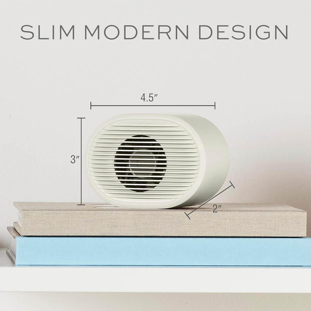 Portable Small Air Purifier, Rechargeable Corded/Cordless, HEPA Air Filter, Allergy Relief, Dust, Pollen, Odor Control, Bedroom, Dorm Room, Small Room - Creatique