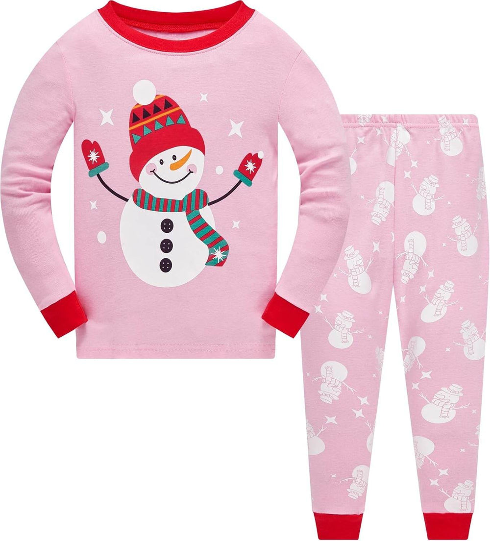 Little Boys & Girls Christmas Pajamas Sets for Toddler – 100% Cotton Dinosaur & Starry Sleepwear - Creatique