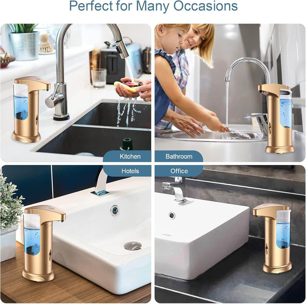 370Ml Touch-Free Battery Operated Electric Automatic Liquid Soap Dispenser - Creatique