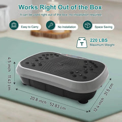 Revolutionary Vibration Plate Exercise Machine for Ultimate Fat Burning & Body Toning - Portable Home Fitness Solution! - Creatique