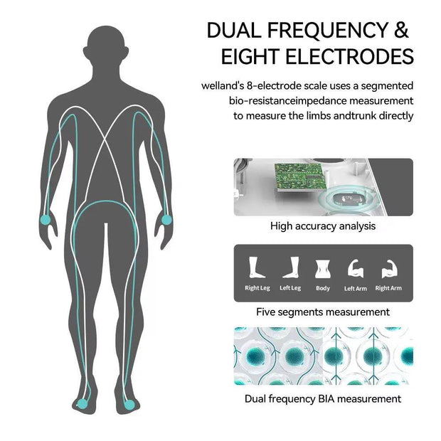 Ultimate Smart Scale - 8-in-1 Body Composition Monitor with Vibrant Display - FSA & HSA Eligible! - Creatique