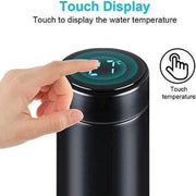 Smart 500ml Vacuum Insulated Stainless Steel Water Bottle with LED Temperature Display – Spill Proof & Portable for Home, Travel, and Sports - Creatique