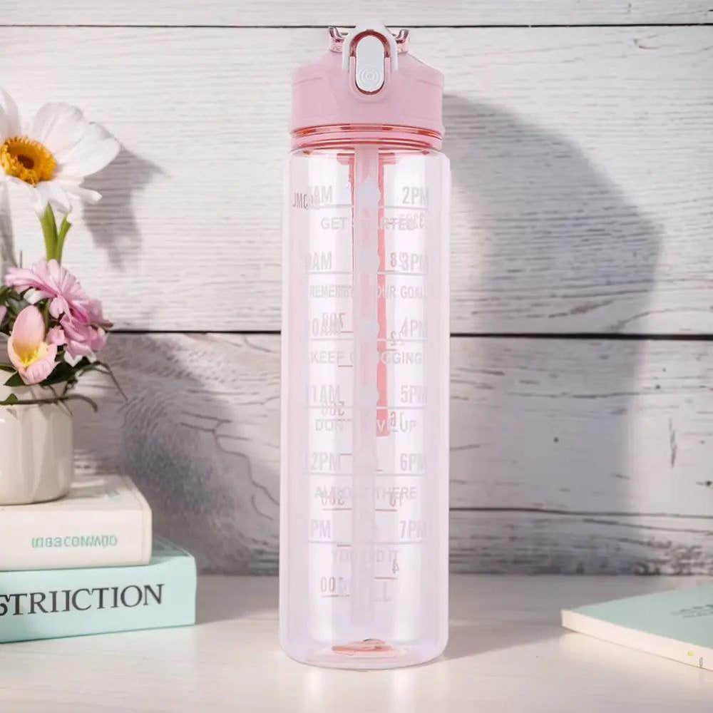 Stay Hydrated in Style: 800ml Leakproof Sports Water Bottle with Straw & Handle - Perfect for Boys and Girls on the Go! - Creatique