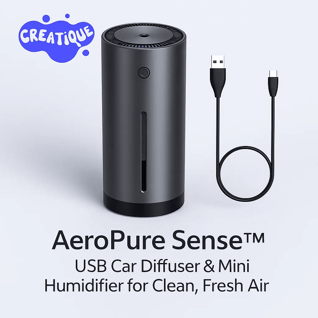 USB Car Diffuser – AeroPure Sense™ Air Freshener & Humidifier - Creatique