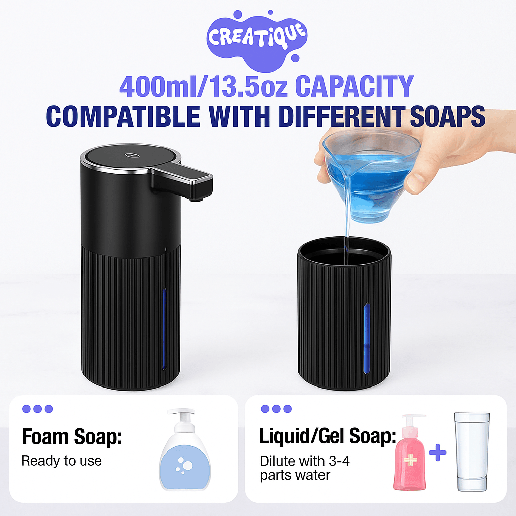 Automatic Soap Dispenser Foaming Touchless – Smart, Hygienic & Stylish Solution for Every Home - Creatique