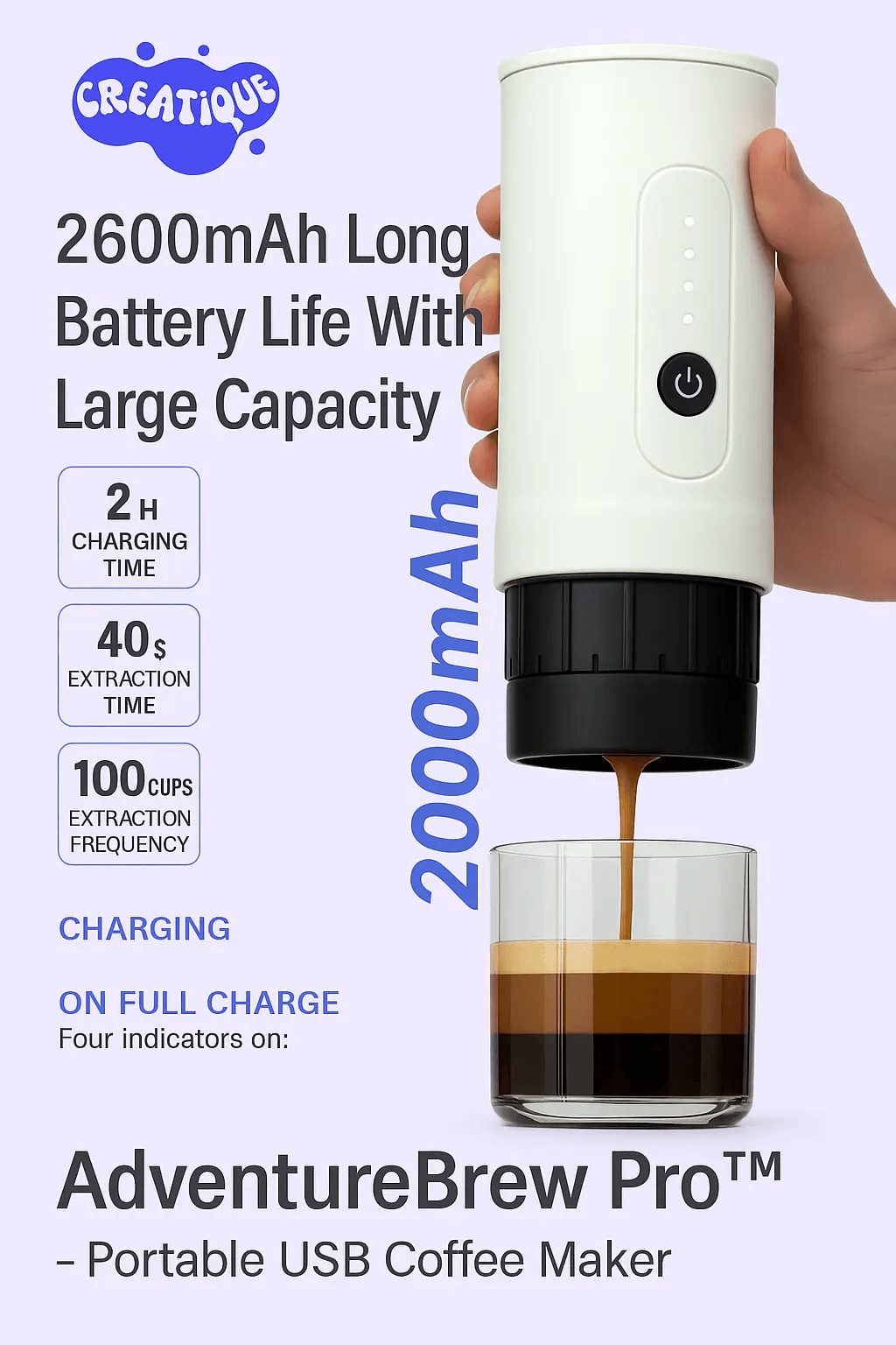 AdventureBrew Pro™ – Portable USB Coffee Maker - Creatique