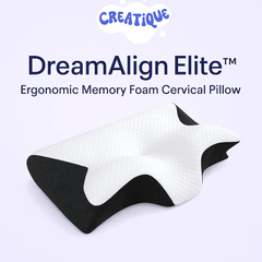 DreamAlign Elite™ Memory Foam Pillow – Neck Alignment - Creatique