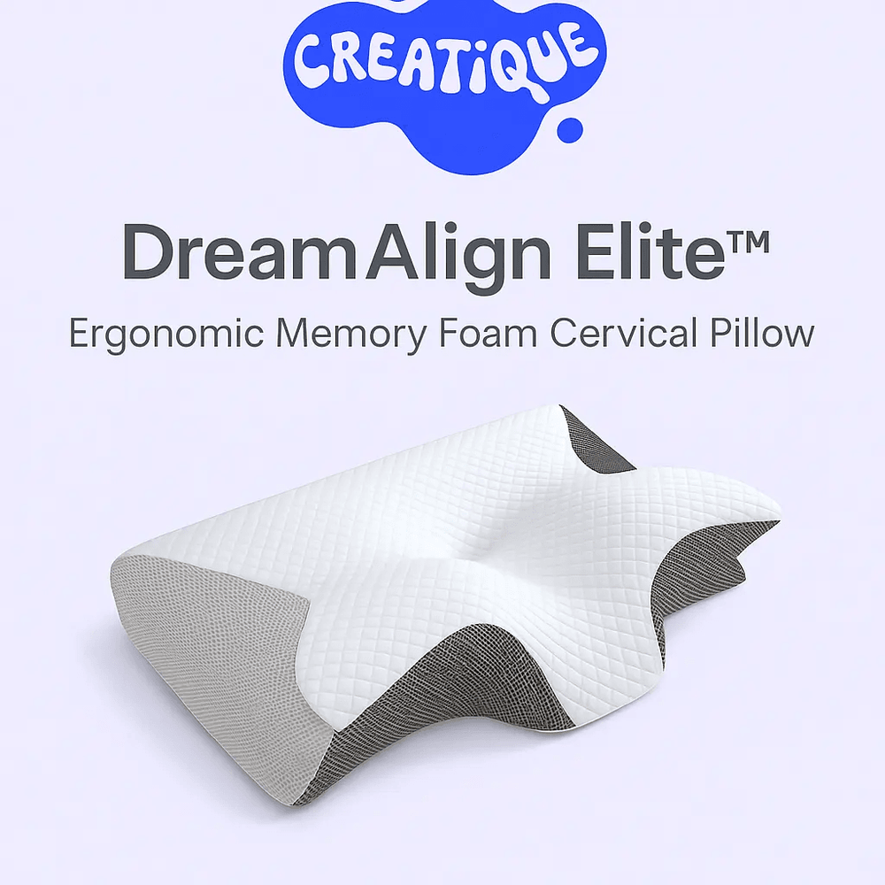 DreamAlign Elite™ Memory Foam Pillow – Neck Alignment - Creatique