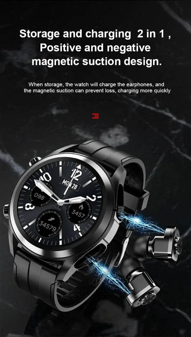 2 In 1 In Ear Wireless Stereo Earbuds Smart Watch - Creatique